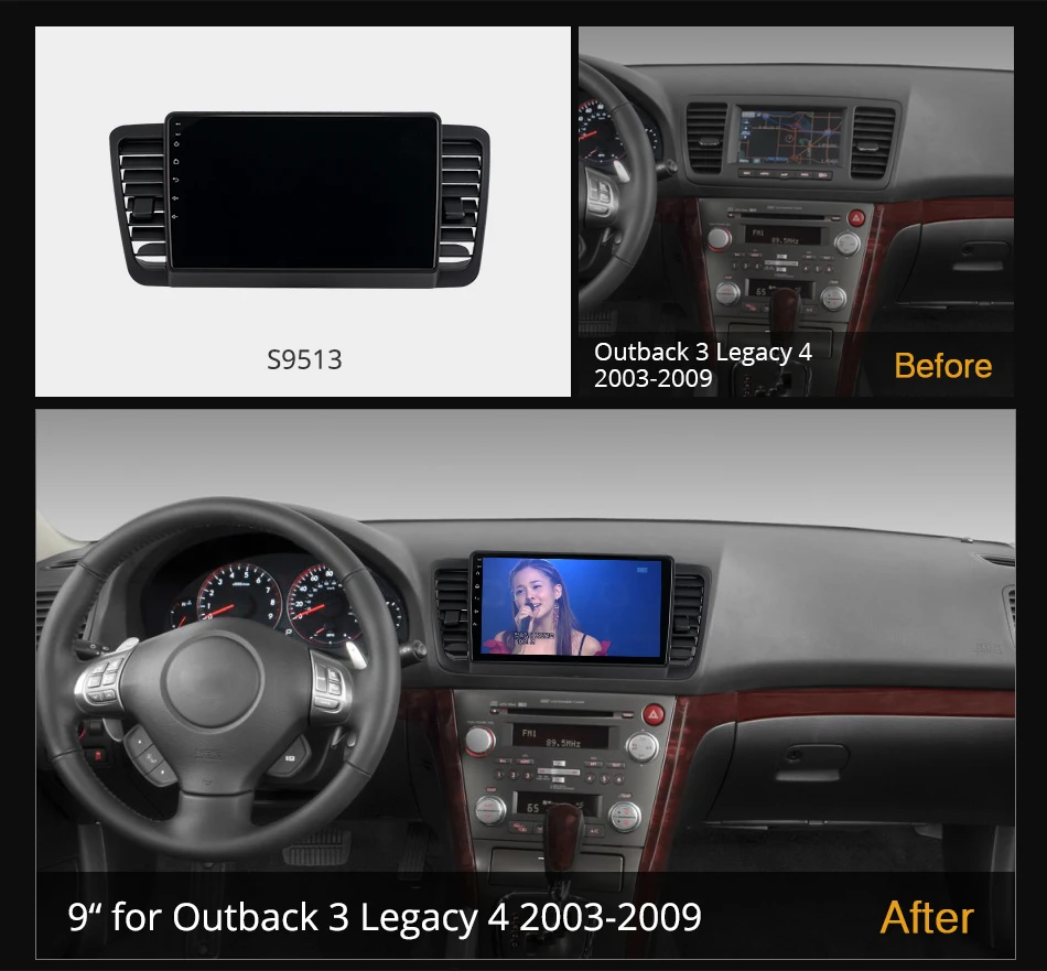 Ownice K6+ 2K для Subaru Outback 3 Legacy 4 2003 - 2009 Автомагнитола Мультимедиа Навигация Стерео GPS Android 12 Нет 2din 2 Din DVD 1