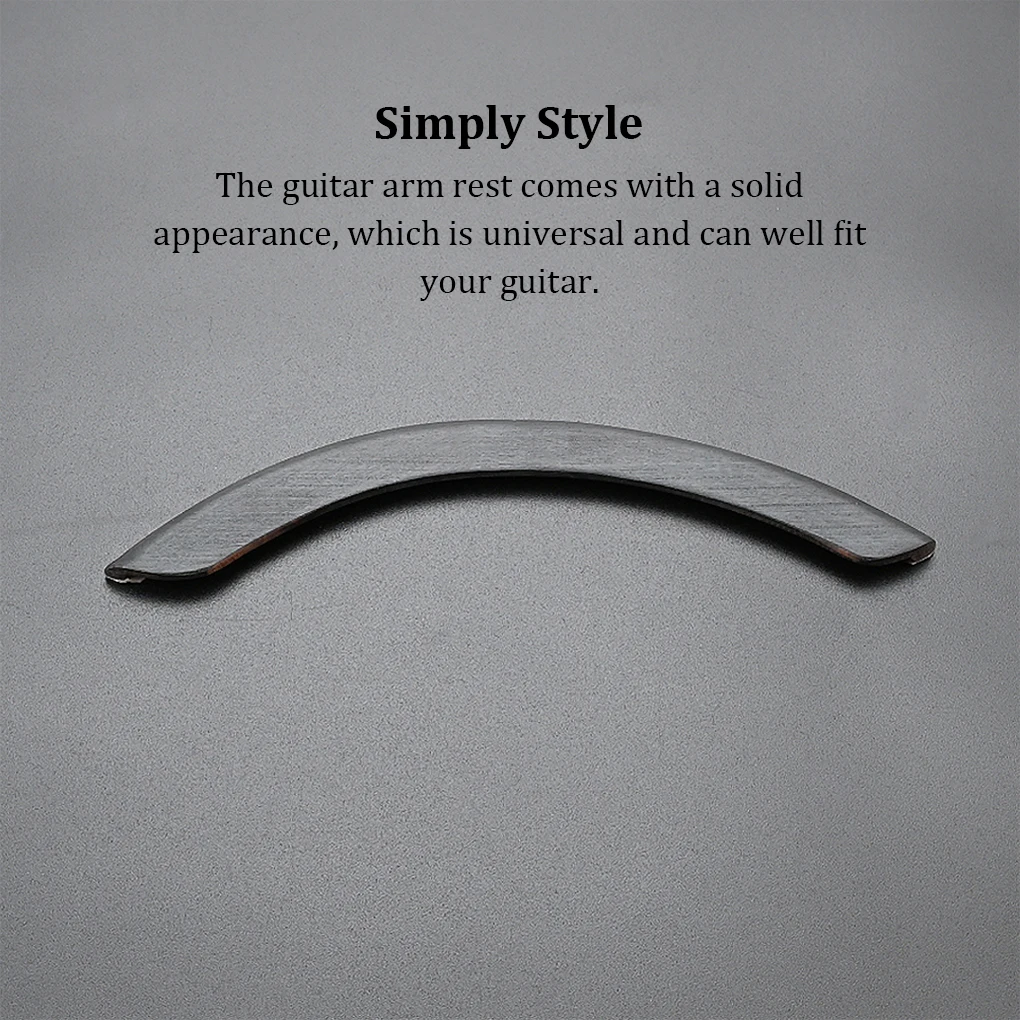  Черный сплошной подлокотник для гитары с цевьем Loop Acoustic Plate Хорошая вибрация для 39-41-дюймового подлокотника музыкального инструмента 1