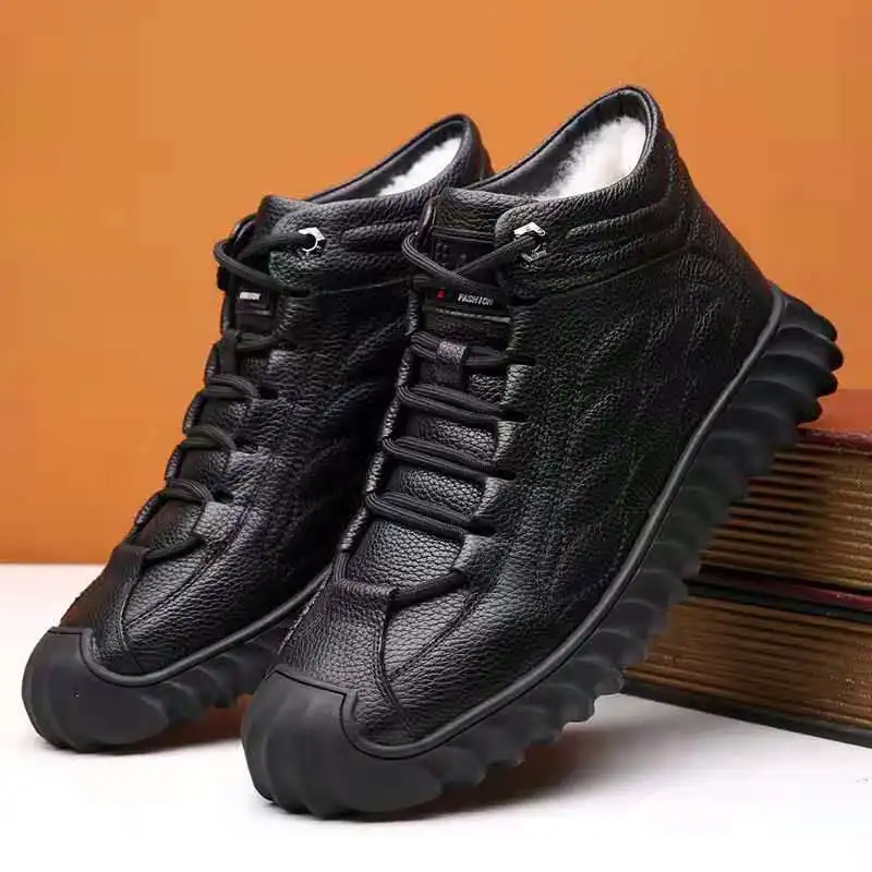 2023 Походные ботинки Мужские водонепроницаемые треккинговые ботинки с высоким верхом Кожаные мужские ботинки для мужчин Большой размер Новые поступления Обувь на открытом воздухе