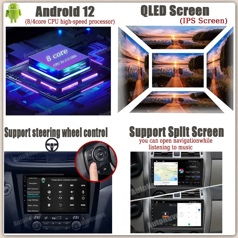 Авто WIFI 7862 Android для Toyota Corolla Auris E180 2017 2018 2019 Мультимедиа Сенсорный HDR Экран Плеер Видео Стерео Авто Приборная панель ТВ 1