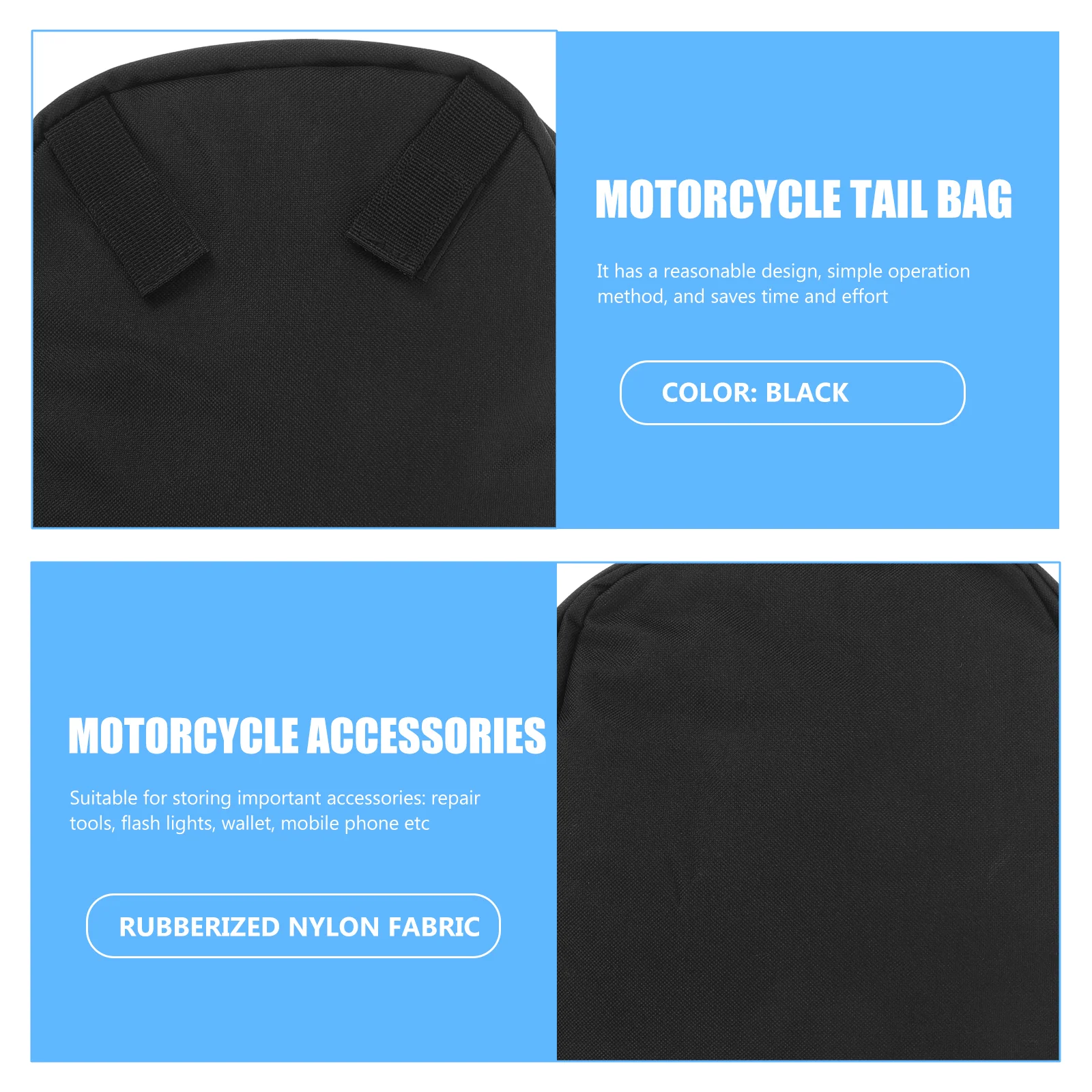 1 шт. Задняя сумка для хранения хвостовой сумки, совместимая с мотоциклом R1200GS R1250GS (черная) 2