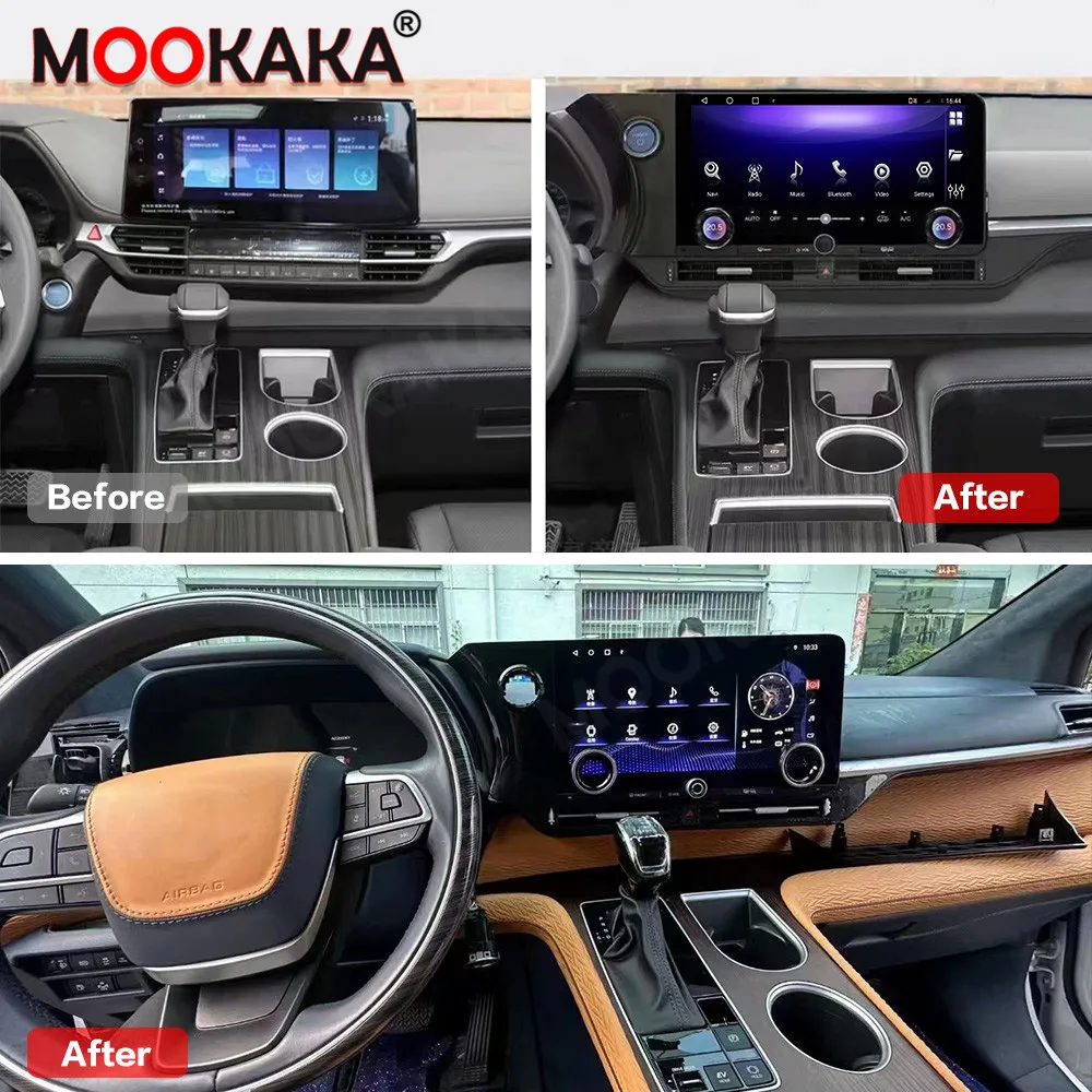 Android 11 для Toyota Sienna Granvia 2020-2022 для обновления 2024 Lexus LM Центральный экран управления GPS-навигацией Автомагнитола Стерео 1