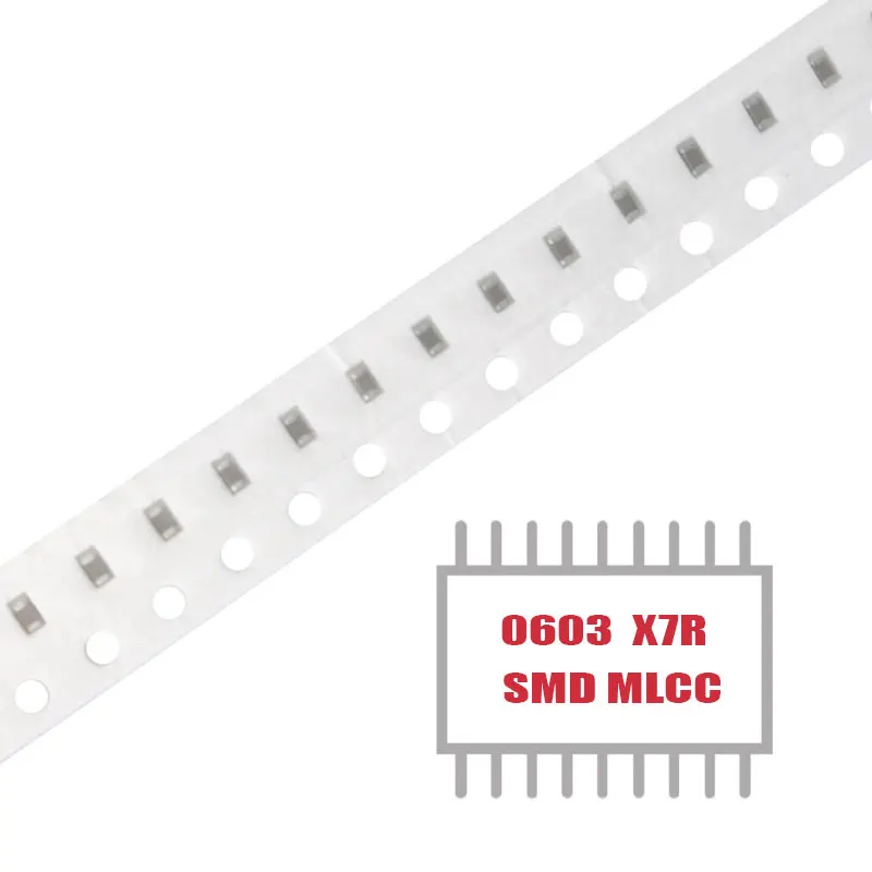 MY GROUP 100PCS SMD MLCC CAP CER 510PF 50V X7R 0603 Многослойные керамические конденсаторы для поверхностного монтажа в наличии 1