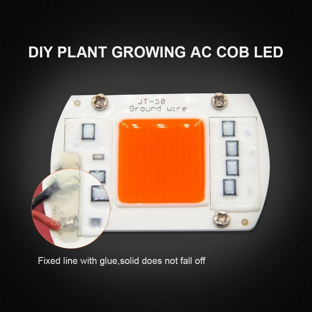 COB Светодиодный светильник для выращивания растений Полный спектр 100 Вт 200 Вт 300 Вт 400 Вт Лампа для выращивания растений для комнатных растений Цветы Теплицы Гидропоника Палатка для выращивания 5