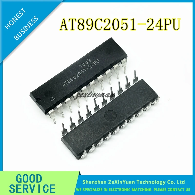 10PCS-100PCS AT89C2051-24PU AT89C2051 8-битный микроконтроллер DIP-20 0