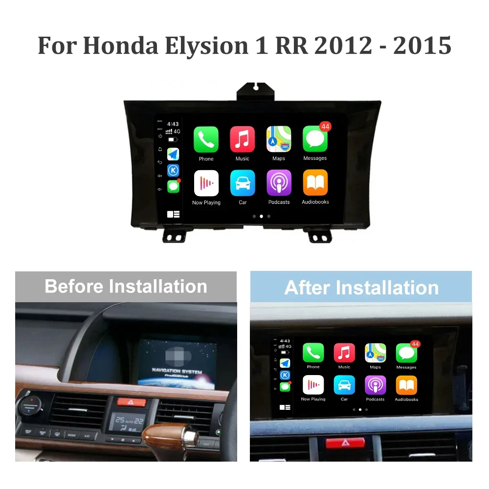 Автомагнитола Мультимедиа Видео GPS Для Honda Elysion 1 RR 2012 - 2015 Android 13 Навигация DVD-плеер авторадио CarPlay No 2 Din 1