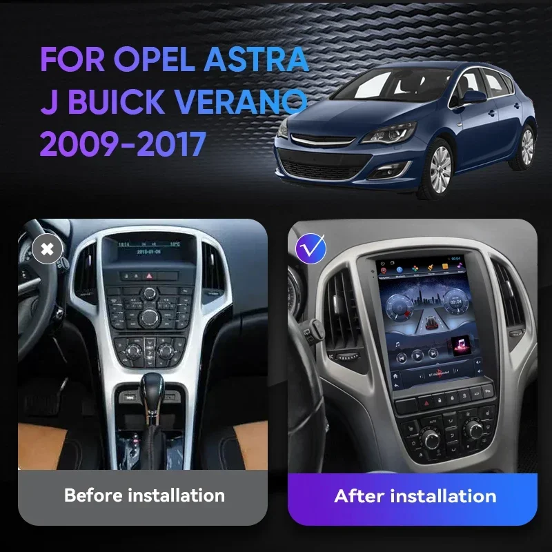 QSZN Android 11 Автомагнитола для Opel Astra J Vauxhall Buick Verano 2009-2017 Мультимедийное видео 2 Din 4G WIFI Carplay Авто Головное устройство 1