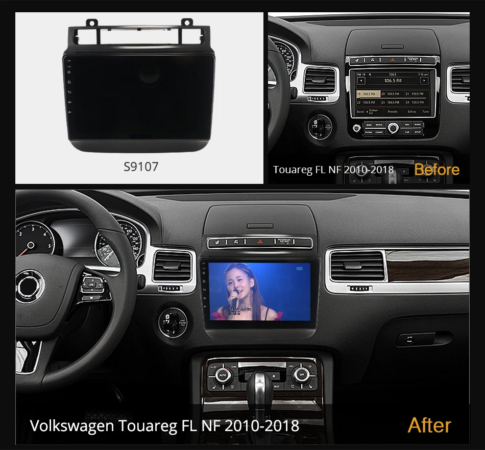 Ownice K6+ 2K для Volkswagen Touareg FL NF 2010 - 2018 Автомагнитола Мультимедийная Навигация Стерео GPS Android 12 No 2din 2 Din DVD 1