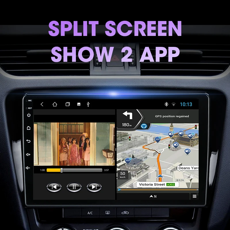 Vtopek 2 Din Android 11 Автомагнитола для Skoda Octavia 3 A7 2013-2018 Мультимедийный видеоплеер 4G WiFi Навигация Carplay Головное устройство 4