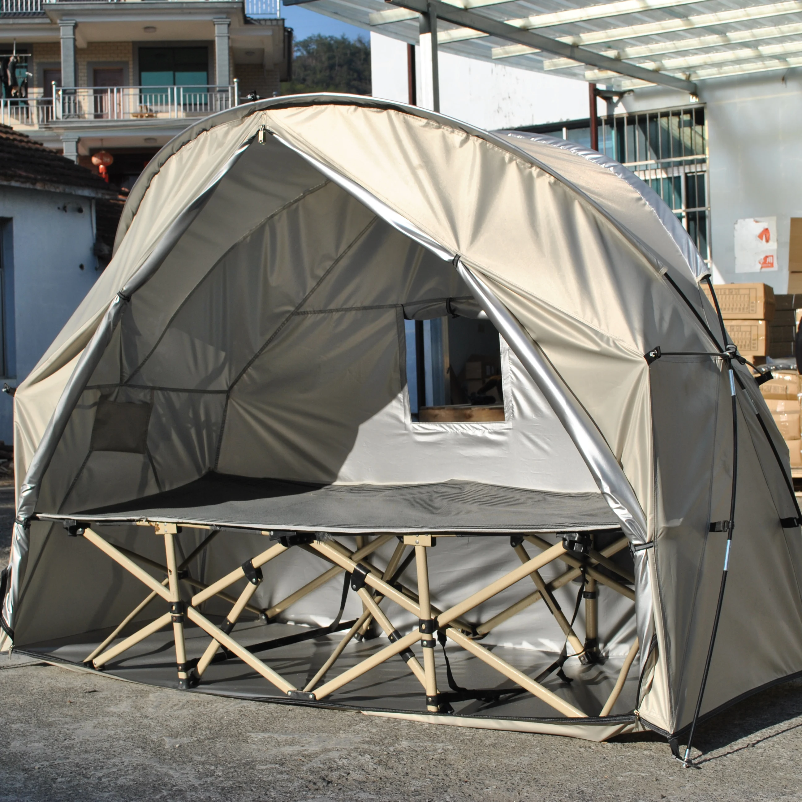 Прочная палатка для детской кроватки Одиночная палатка для кемпинга, водонепроницаемая легкая теплая палатка 4000 мм. В комплект не входит детская кроватка