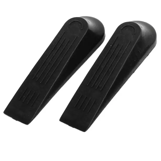 4 штуки пластиковый черный нескользящий стопор дверной упор буферная дверь клин 1