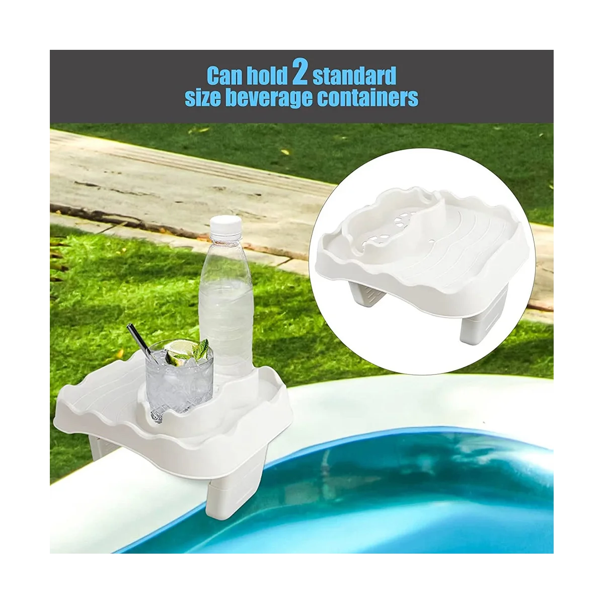  Подстаканник для бассейна, съемный подстаканник для напитков и поднос для напитков, совместимый с самыми надувными бассейнами Intex B 5