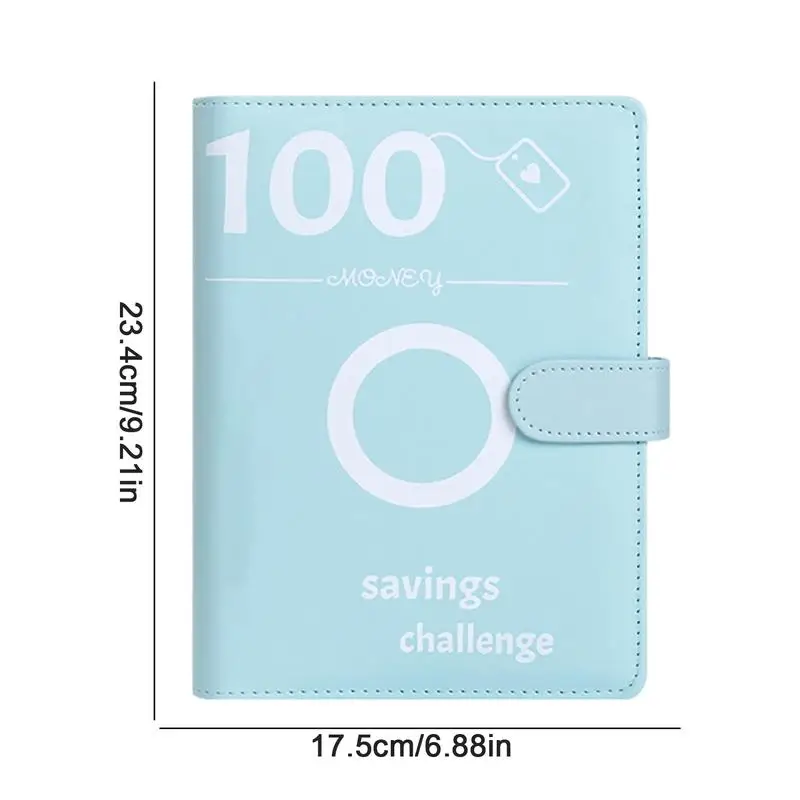 100 конвертов Money Saving Challenge Скоросшиватель A5 Savings Challenge Kit с органайзером для денег Конверты 100-дневный бюджет Деньги 5