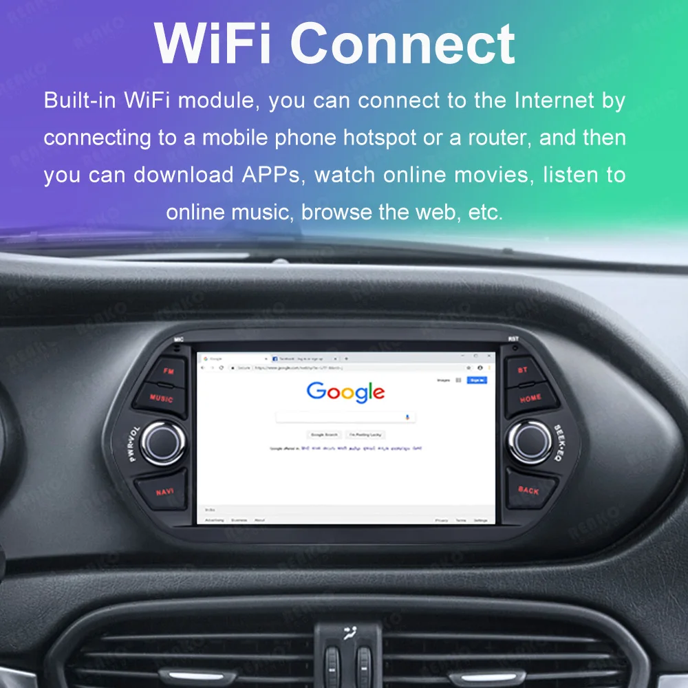 X-REAKO 2+64G Авто Радио Плеер Android 12.0 WIFI Carplay + Android Авто GPS Навигация Для Fiat Tipo Egea 2015-2017 Авто Стерео RDSNO DVD 1