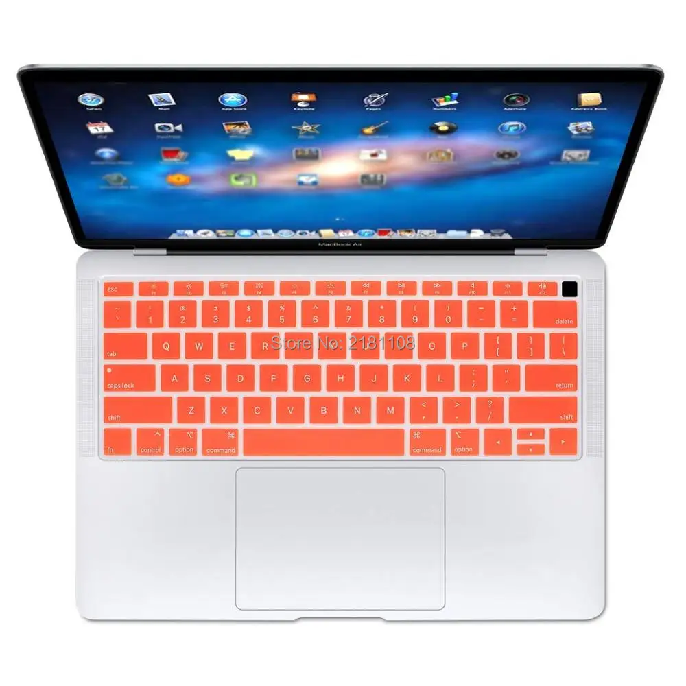 Версия для США Силиконовый чехол для клавиатуры Skin Case для MacBook Newest Air 13 дюймов 2018 года выпуска A1932 с дисплеем Retina 2