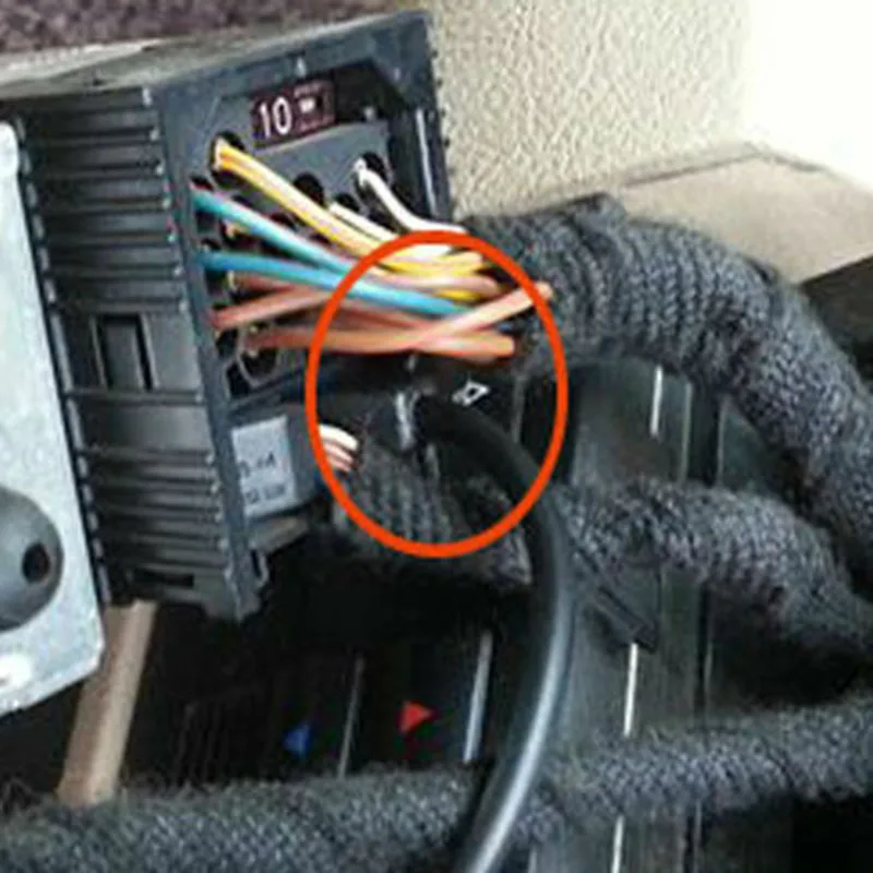 Автомобильный входной кабель AUX Входной кабель Штекерный входной адаптер для BMW E46 1998-06 Автомобильная электроника Аксессуары Замена интерьера 5