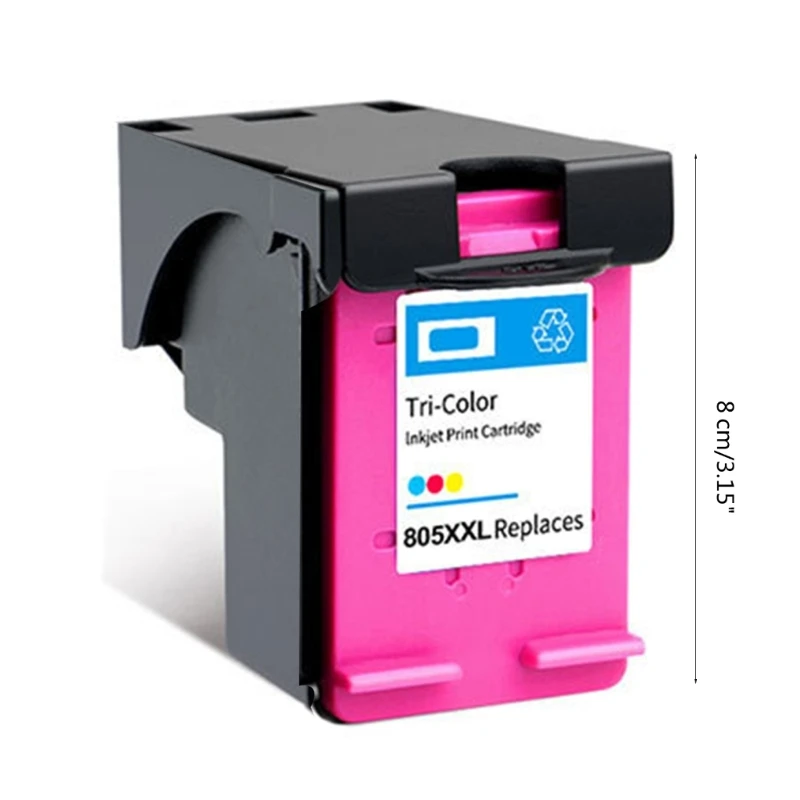 805XL Сменный цветной струйный картридж для принтера HP DeskJet 1210 1212 Долговечные отпечатки с емкостью XXL HXBE 5