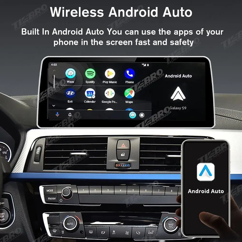 TIEBRO 12.3'' Автомагнитола Carplay Android Auto для BMW 7 серии F01 F02 CIC NBT Система 1920 * 720P Автомобильный мультимедийный стереоприемник BT 2