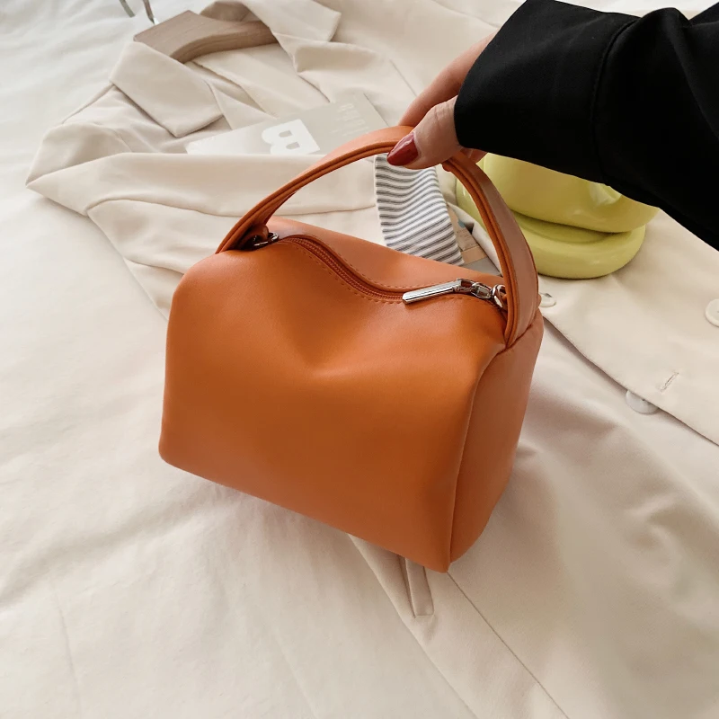 Мягкая женская сумка из искусственной кожи маленькая квадратная женская сумка в корейском стиле 2023 Бренд Простая мода женские сумки через плечо