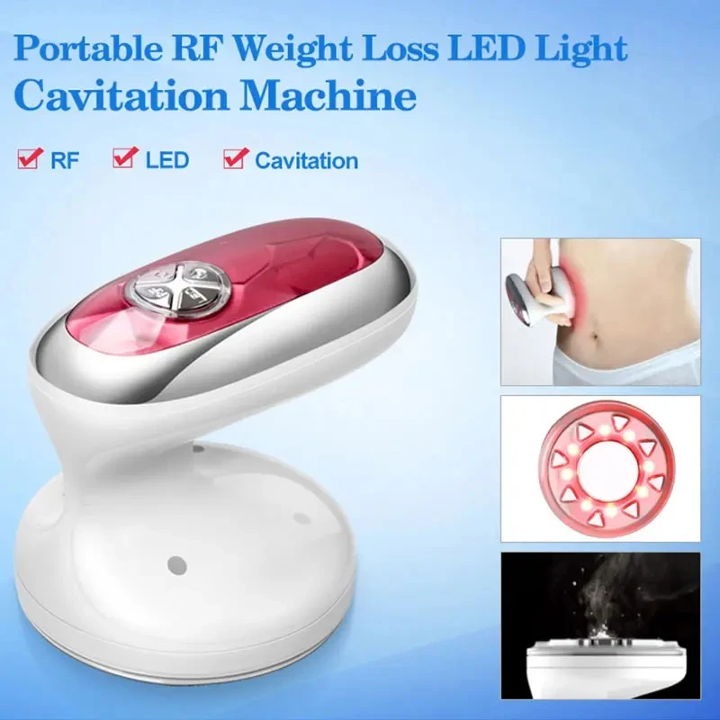 3 В 1 RF Светодиодный ультразвуковой кавитационный массаж для коррекции фигуры Оборудование для сжигания жира Потеря веса Lipo Massager Machine Антицеллюлитный