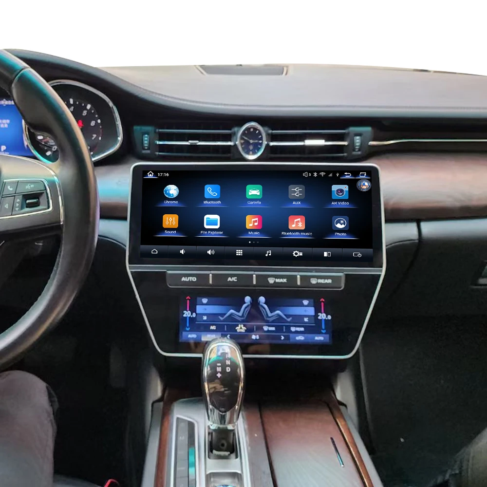 12,3 дюйма 8 + 256 ГБ Android 12.0 CarPlay Авто Радиоплеер GPS Navi Для Maserati Quattroporte 2013-2021 Мультимедийный плеер Головное устройство 4