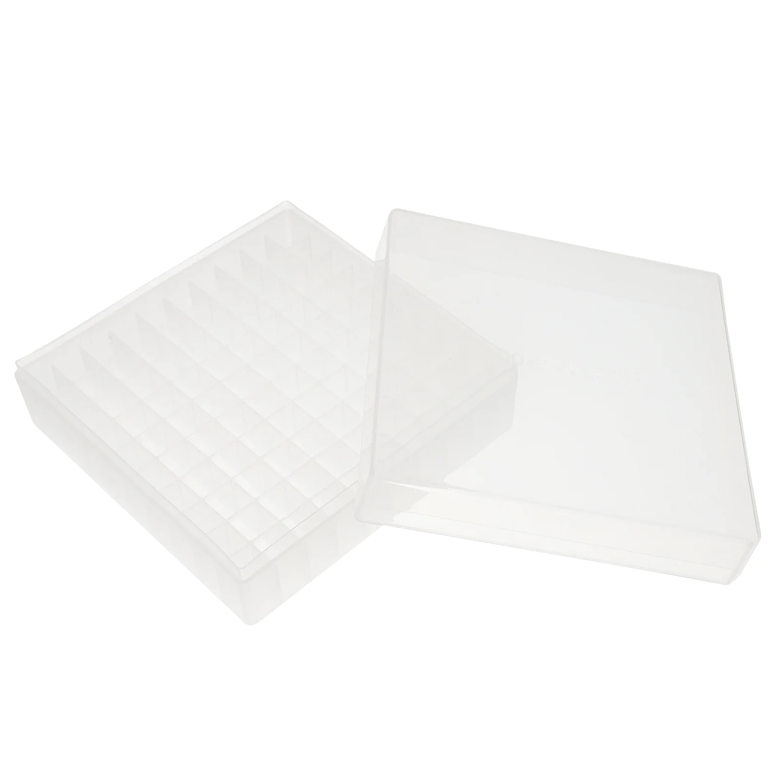 Криогенная коробка Стойка для флаконов Пластиковая коробка для хранения Коробка для хранения микропробирок (100 лунок)