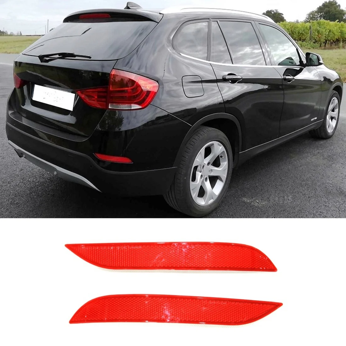 Накладка на крышку отражателя заднего бампера автомобиля 63147314883 63147314884 для BMW-X1 E84 2013 2014 2015, слева + справа 2 шт. 1