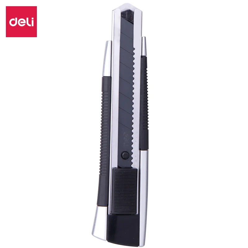 Deli Металлический универсальный нож Выдвижное режущее лезвие 8/18 мм для картонных коробок Auto Lock Универсальный нож из углеродистой стали 0