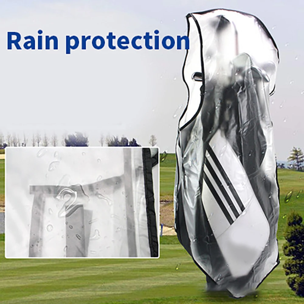 Новая сумка для гольфа Дождевик Выбранные молнии ПВХ Прозрачный износостойкий антистатический пылезащитный чехол Гольф Прочные аксессуары 2