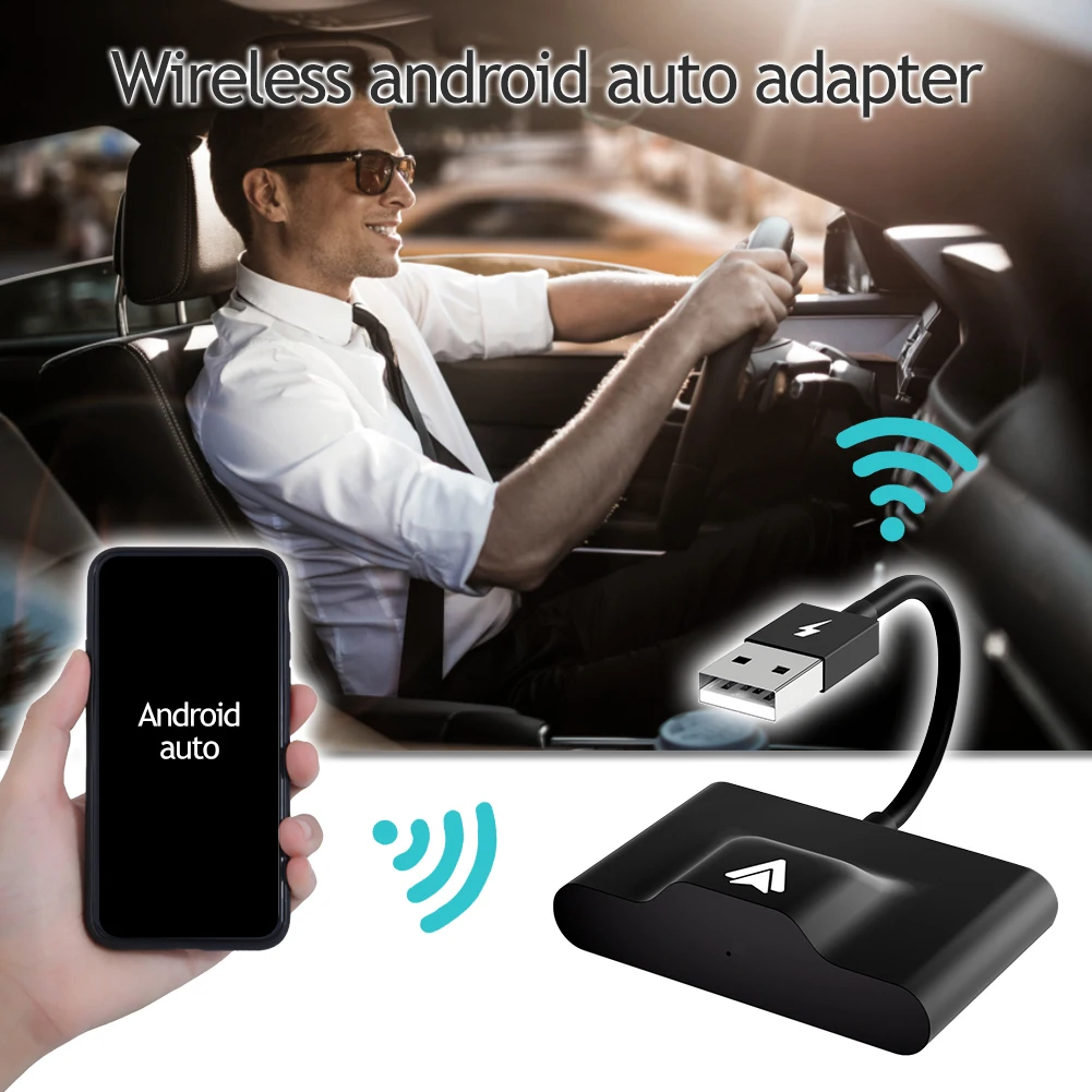 Для Android или Apple Wireless Carplay Dongle,Новый беспроводной автомобильный адаптер для Android,Plug Play WiFi Online Update 2