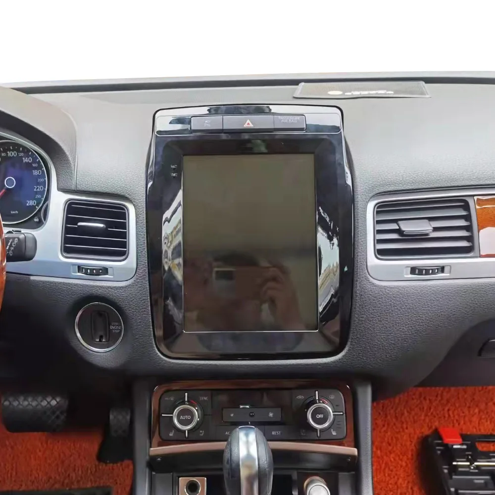 Android 11 128G Tesla Style Авто GPS Навигация Carplay для Volkswagen Touareg 2010-2017 Мультимедийный плеер Авторадио Аудио Стерео 3