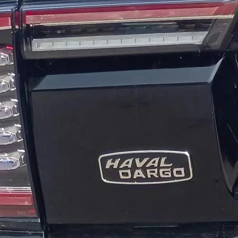  Авто Крышка заднего багажника Черные наклейки с эмблемой для Haval Dargo 2021 2022 2023 Наклейки для стайлинга автомобиля Значок Аксессуары для модернизации авто 1