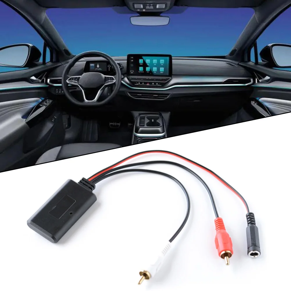 27 см Автомагнитола Bluetooth-совместимый адаптер 12 В AUX RCA Радио Автомобильный универсальный кабель для JieRui-BT 5908 Аксессуар для автомобильной электроники 2
