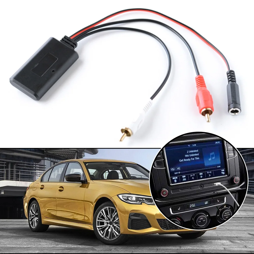 27 см Автомагнитола Bluetooth-совместимый адаптер 12 В AUX RCA Радио Автомобильный универсальный кабель для JieRui-BT 5908 Аксессуар для автомобильной электроники 4