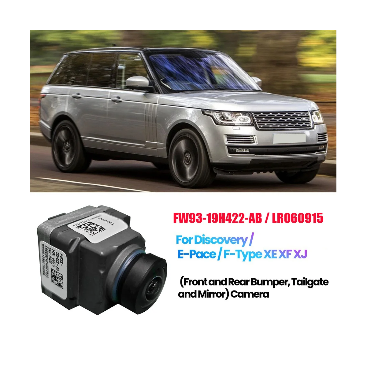 Для Land Rover / Jaguar 09-20 Зеркало заднего вида 6-контактная камера передний задний бампер кругового обзора FW9319H422AB LR060915