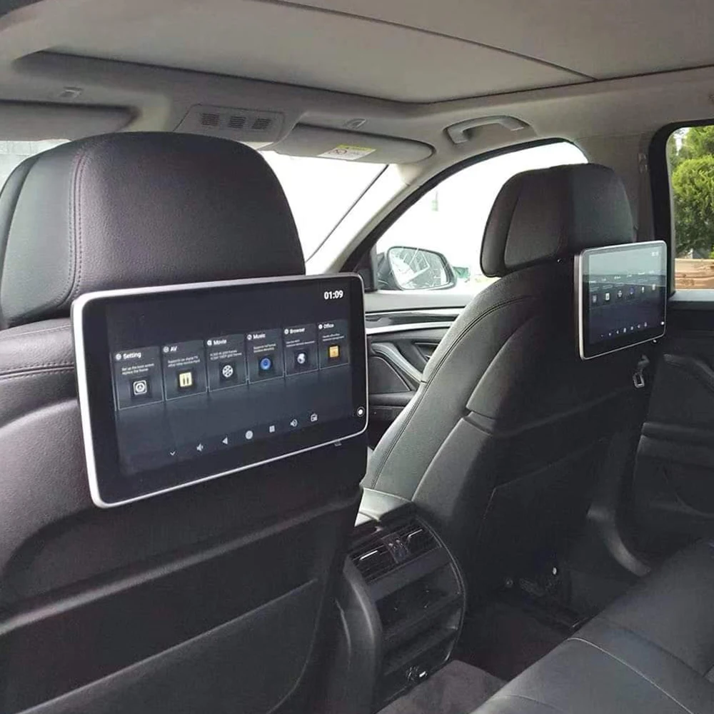4K Android 12.0 Авто ТВ Подголовник Монитор Сенсорный экран 1080P 11,6 дюйма Авто Заднее Сиденье Видеоплеер WIFI Зеркало Ссылка Для BMW 5