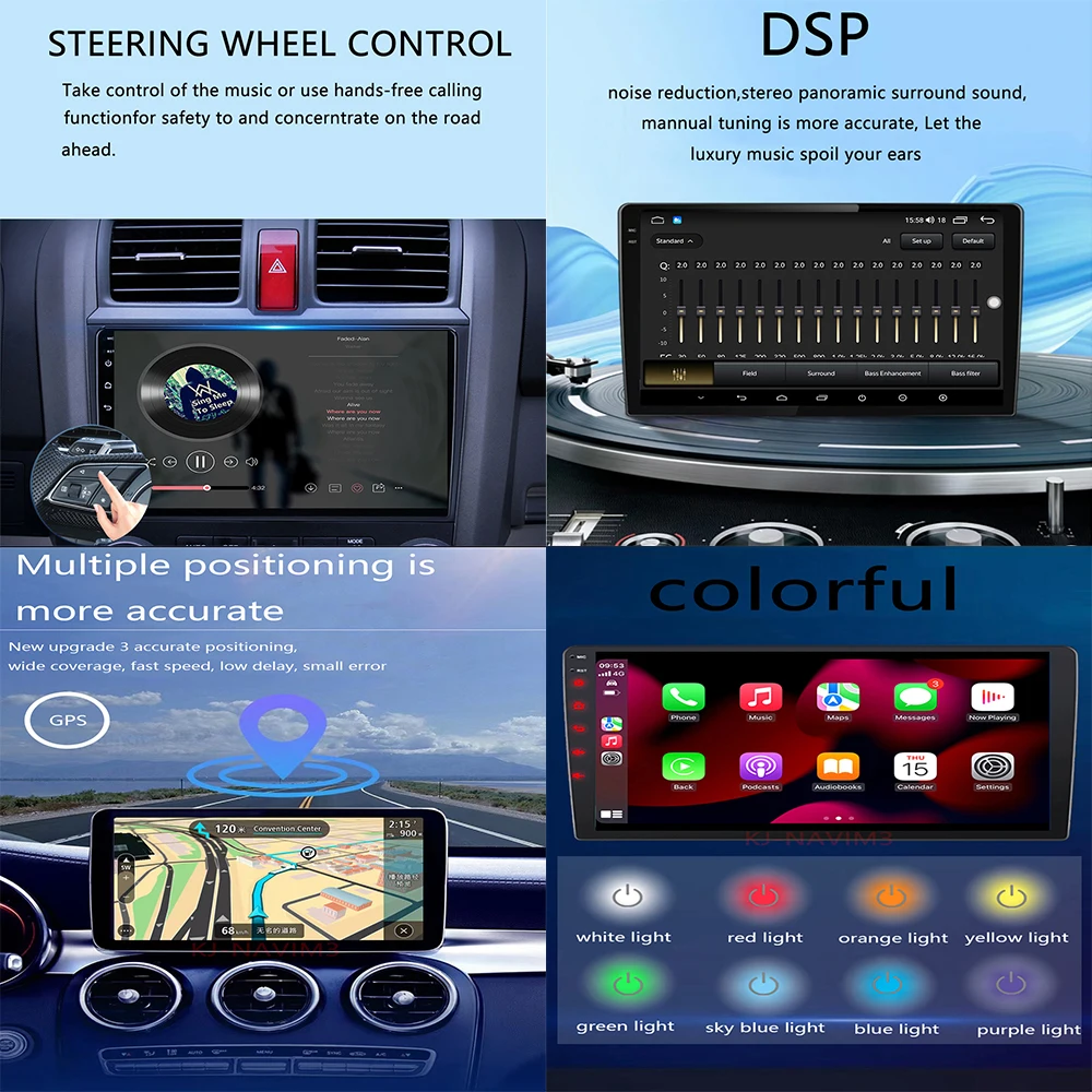 Автомагнитола Мультимедийный плеер Android 13 Для Fiat 500X Навигация GPS DSP Carplay WIFI No Din 3