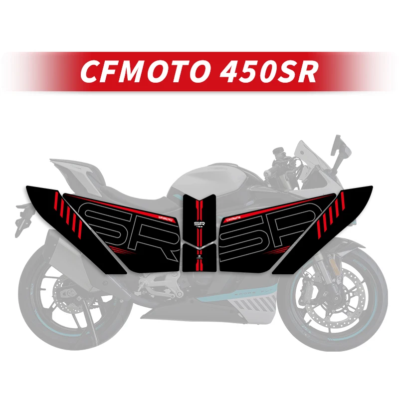  для CFMOTO 450SR Мотоцикл Топливный бак Защита Декоративные накладки Наклейки Наборы Велосипедных Износостойких Наклеек