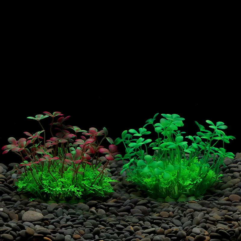 1 шт. Искусственные подводные пластиковые растения Аквариум Аквариум Аквариум Водный Искусственный Кустарник Зеленая Вода Трава Просмотр Симуляция Украшение 1
