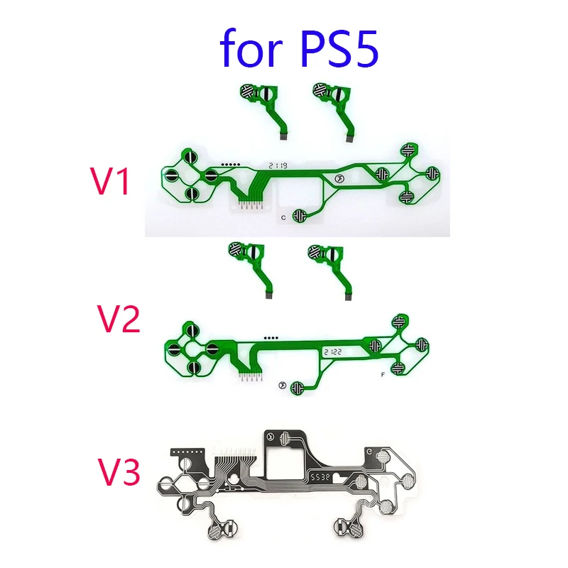 50sets Оригинал для контроллера PS5 Токопроводящая пленка V1.0 V2.0 V3.0 для контроллера PS5 Замена проводящей пленки 3