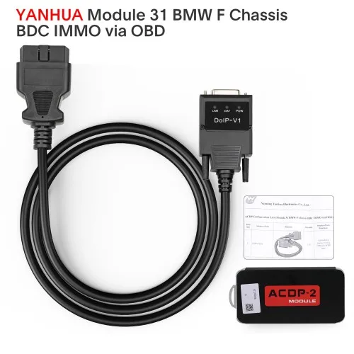 2024 Yanhua ACDP ACDP-2 Module31 Программирование ключей и сброс КМ через OBD с лицензией A501 для BMW F Chasis BDC 3