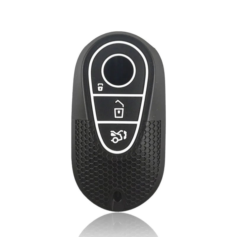 Силиконовая крышка чехла для дистанционного ключа автомобиля для Mercedes Benz C S A Class W206 W223 S350 C260 C300 S400 S450 S480 S500 Аксессуары