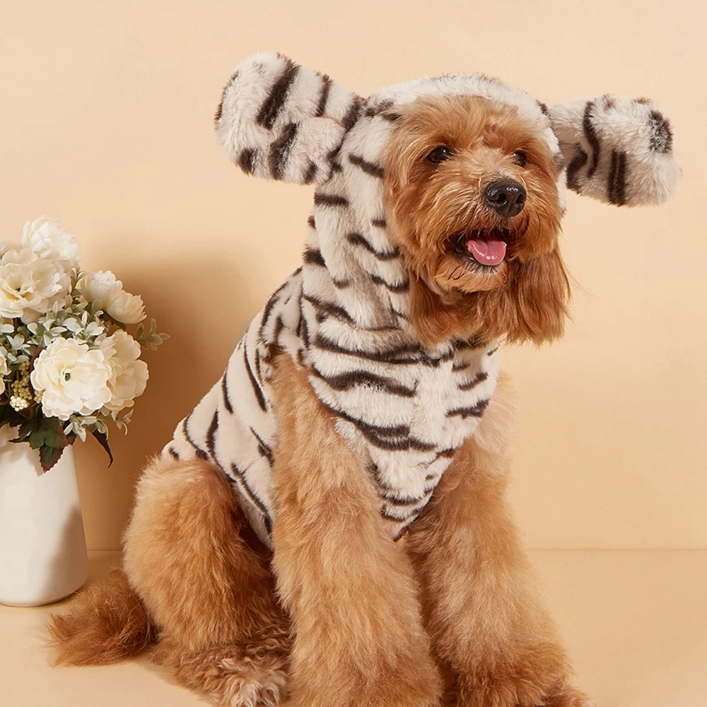 Флисовая одежда для домашних животных Зимняя теплая куртка для собак Маленькие собаки Толстовка с капюшоном Мягкая одежда французского бульдога для собак Чихуахуа Ropa Perro 0