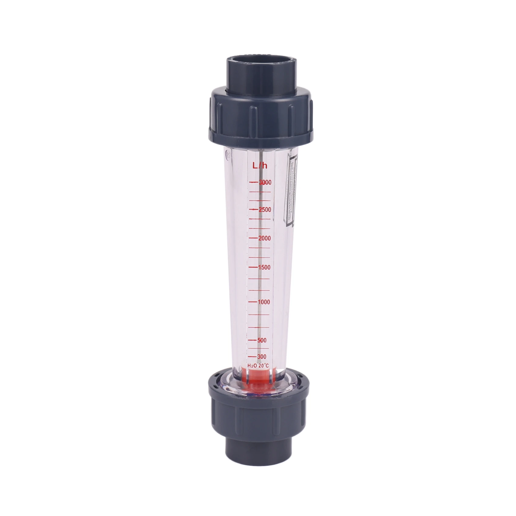 LZS-25 Расходомер Тип пластиковой трубки 300-3000 л / ч Ротаметр воды Расходомер жидкости Измерительные инструменты для химического света