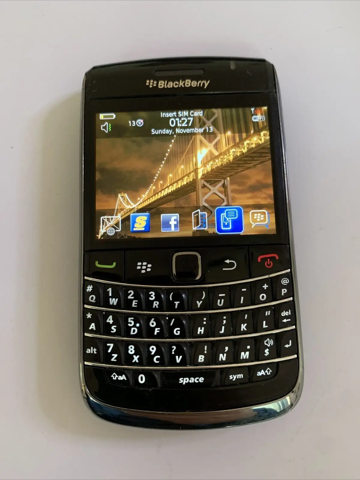 Оригинальный разблокированный BlackBerry Bold 9700 Мобильный телефон 5MP 3G WIFI Смартфон GPS Bluetooth Камера Qwerty Клавиатура Сотовый телефон Бар 5