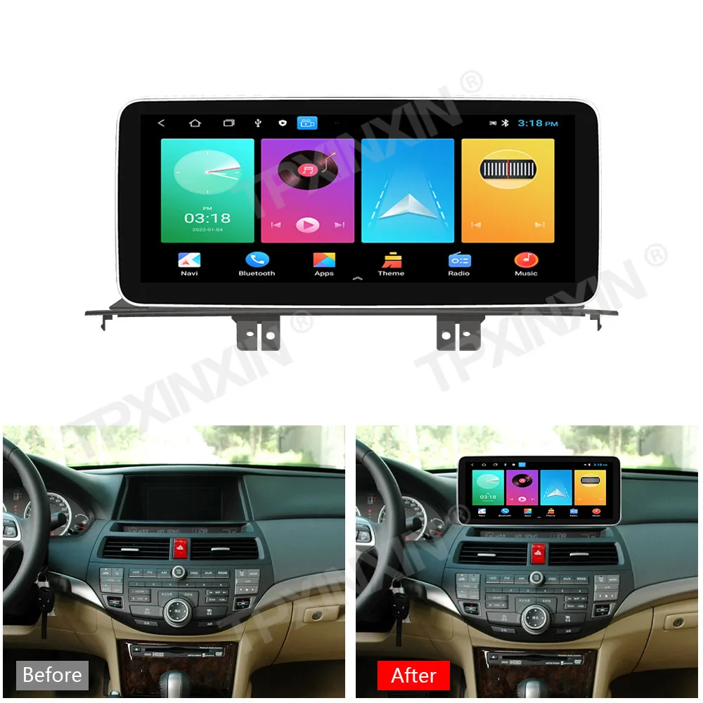 Для Honda Accord 8th Crosstour 2008 - 2011 Android Авто Радио 2Din Стерео Ресивер Авторадио Мультимедийный Плеер GPS Нави Головное Устройство 1