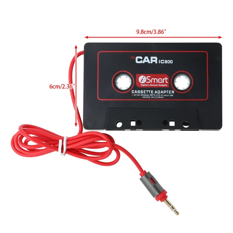 Авто Автомобильная кассета на Aux Адаптер 3,5 мм Входной кабель Магнитофон Плеер для смартфона MP3 Плеер Универсальный T3EF 1
