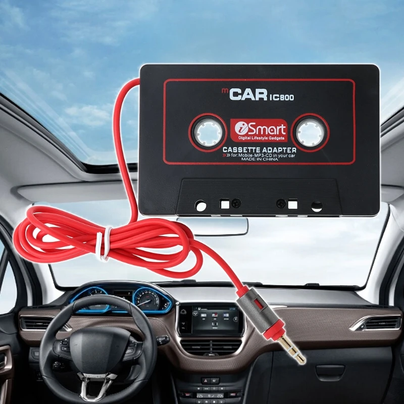 Авто Автомобильная кассета на Aux Адаптер 3,5 мм Входной кабель Магнитофон Плеер для смартфона MP3 Плеер Универсальный T3EF 4