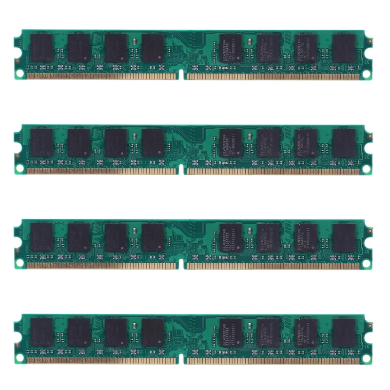 4X DDR2 800 МГц PC2 6400 2 ГБ 240 контакт для оперативной памяти настольного компьютера 0