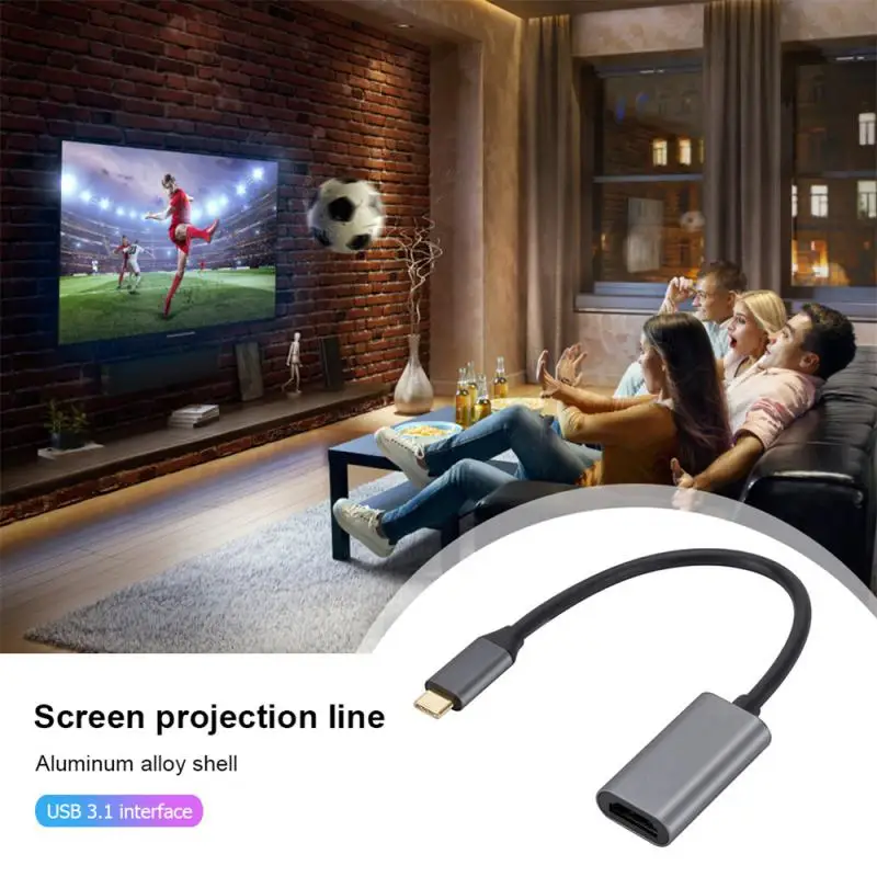 C на HDMI совместимый кабельный адаптер USB 3.1 Type C 4K TV Converter для проектора ПК Ноутбук MacBook Mate 30 0